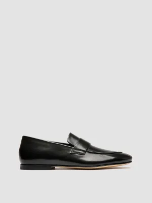 Streamlined silhouette Urban Run AIRTO 001 - Black Leather Penny Loafers