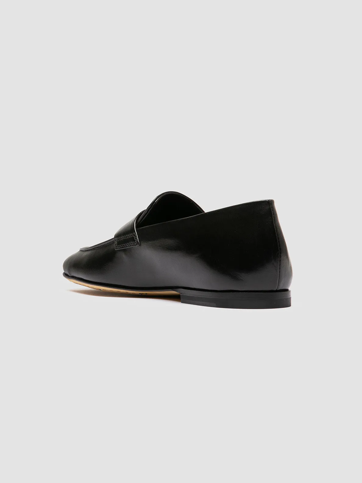 Shape Hold Fashion Essential AIRTO 001 - Black Leather Penny Loafers