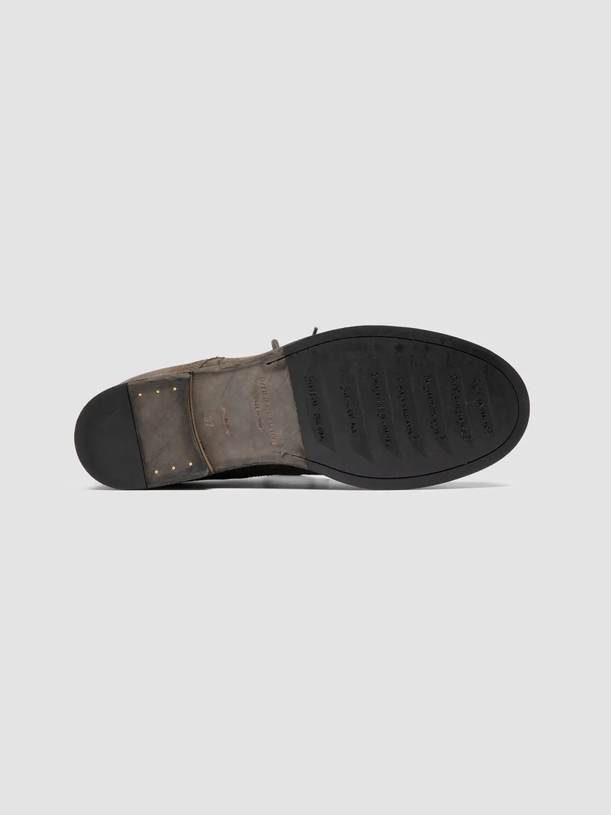BULLA DD 311 - Green Suede Derby Shoes Soft Touch Block Stride