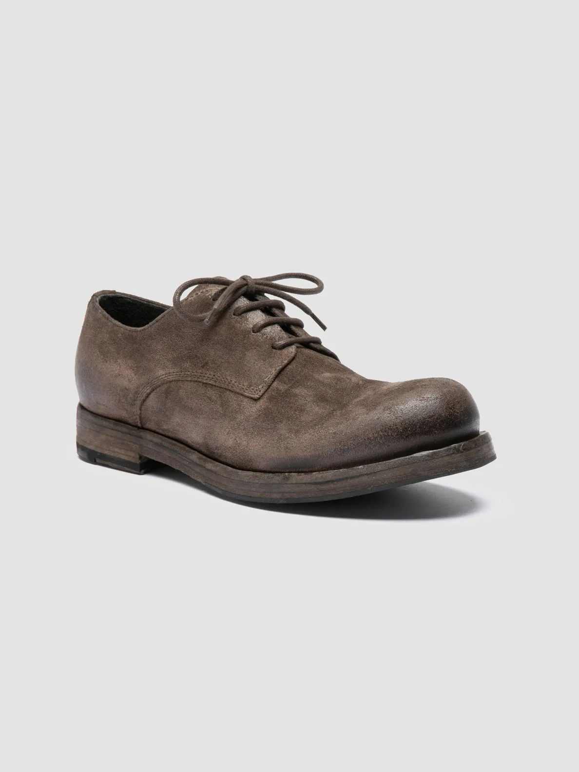 BULLA DD 311 - Green Suede Derby Shoes Sleek Classic
