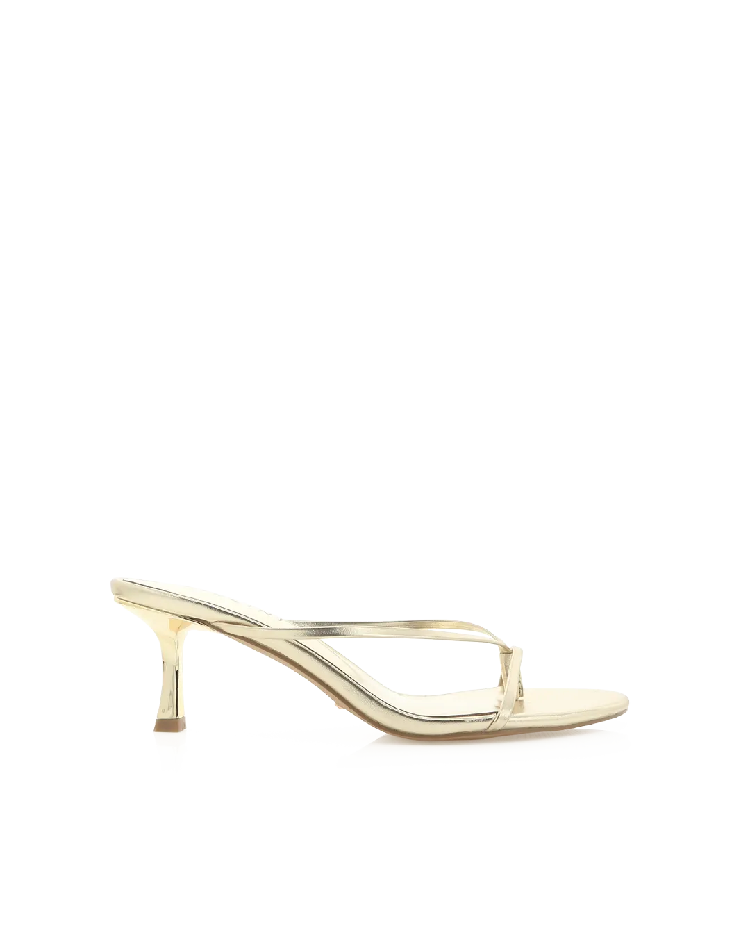 GILLIE - GOLD METALLIC Luxe Boots with Heels Statement Heels
