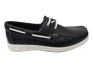 Hot Pick World Step ECCO Mens Comfortable Leather S Lite Moc Boat Shoes