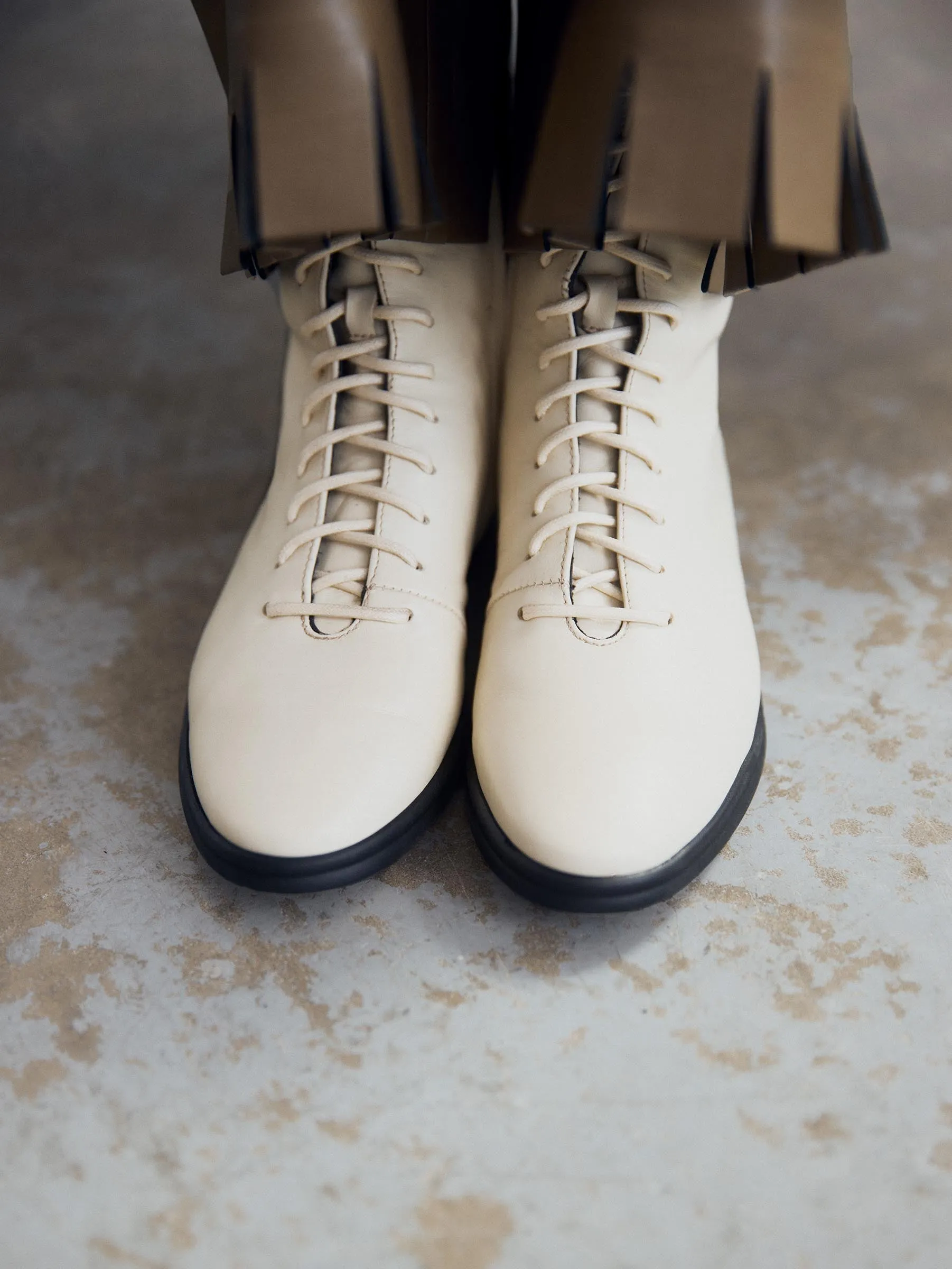 Palermo Cream Boot Anti Abrasion