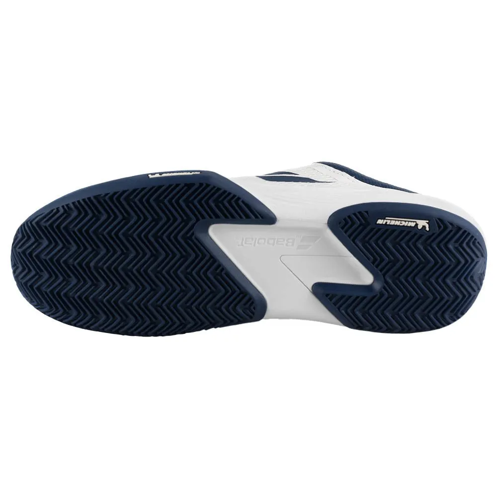 Babolat Men's SFX 4 - Clay - White/Estate Blue Balanced Fit High Top
