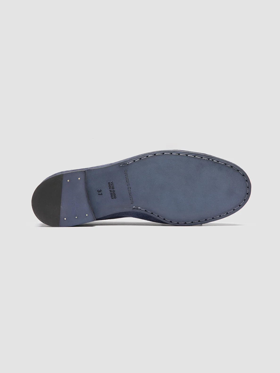 OLIVER 102 - Blue Suede Ballerina Shoes Strike Hike