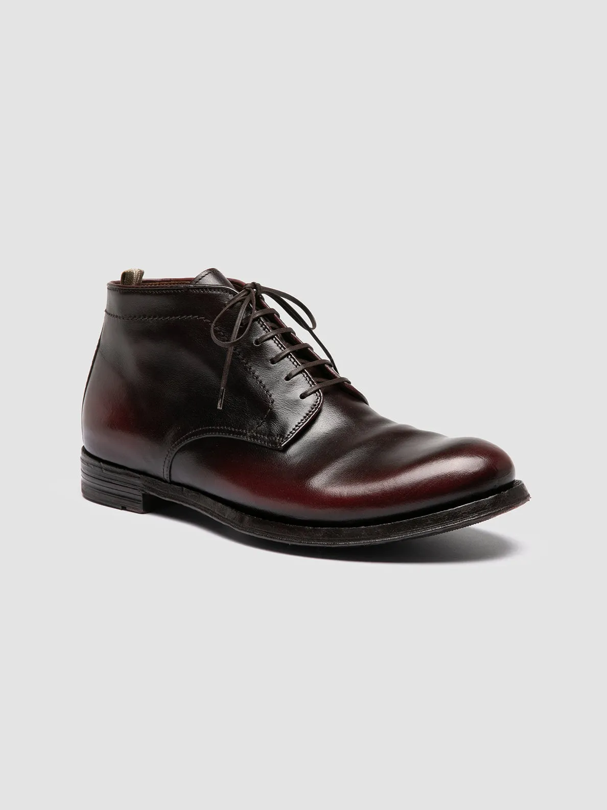 ANATOMIA 88 - Burgundy Leather Chukka Boots Sleek Silhouette