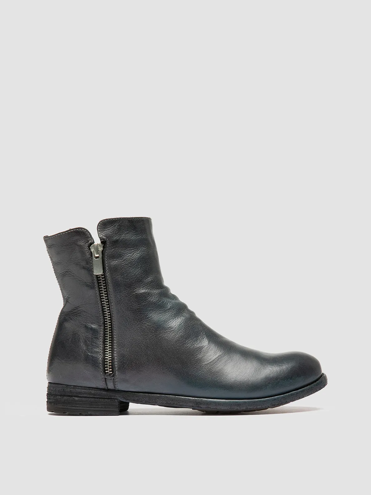 Cushioned Upper LEXIKON 097 - Grey Leather Booties