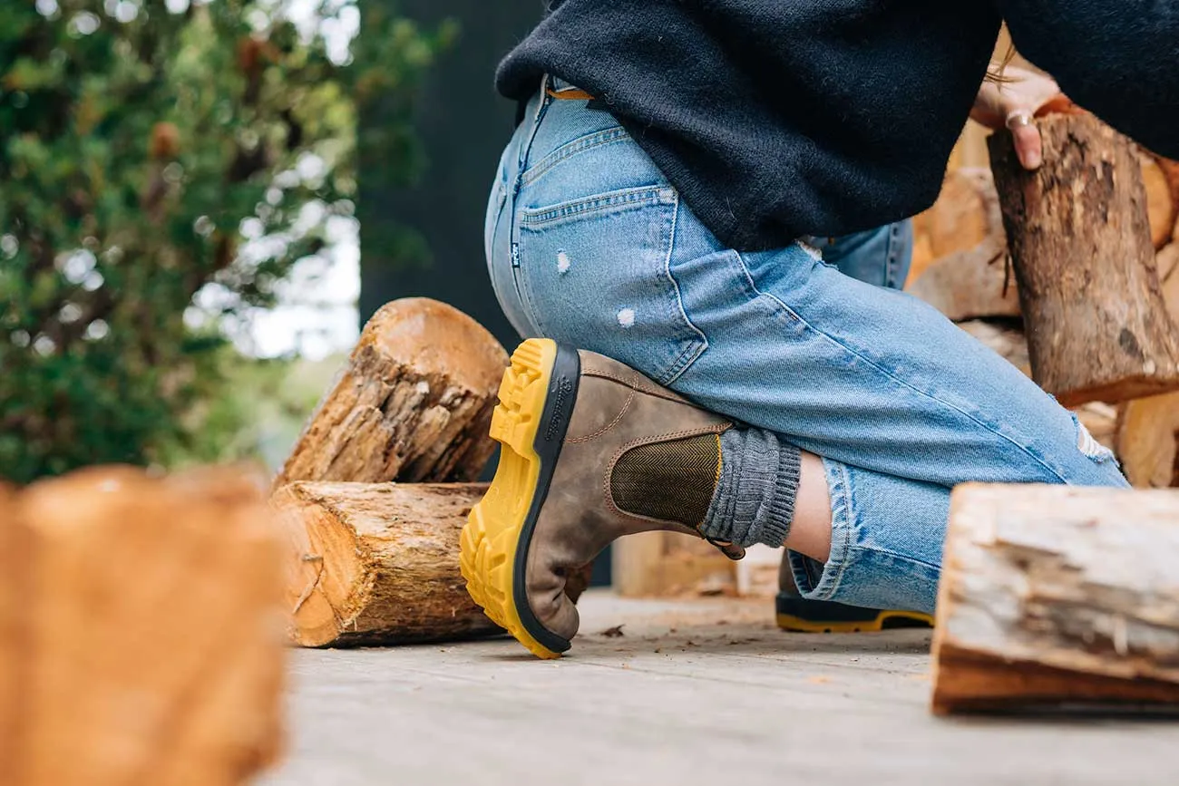 Blundstone #1944 Rustic Brown/Mustard Traction Grip