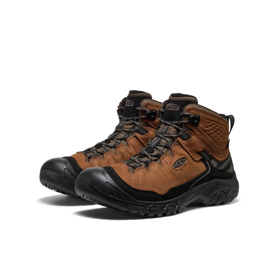 Dust Guard Library Visit Men's Targhee IV Waterproof Hiking Boot  |  Bison/Black