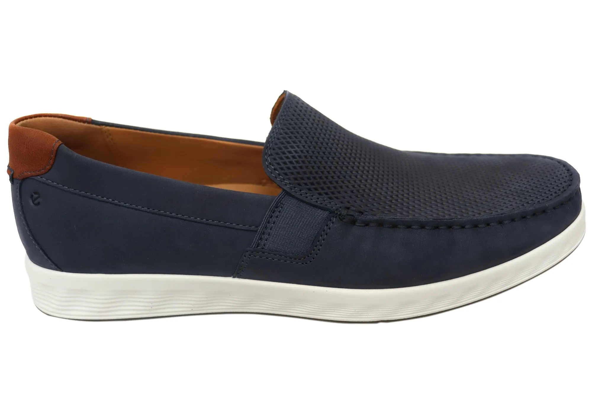 ECCO S Lite Moc Mens Nubuck Leather Moccasin Loafers Meadow Glow Autumn Tone