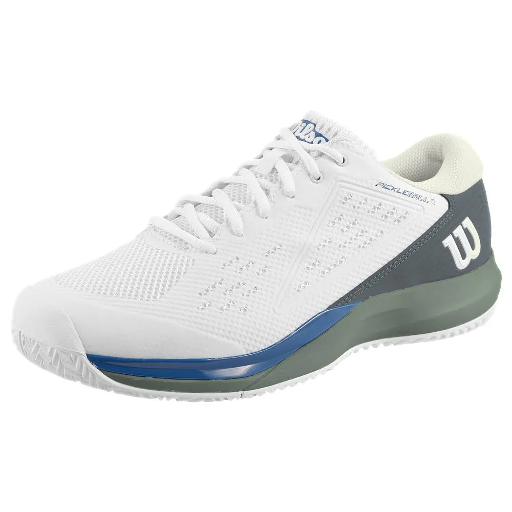Street cushioning Wilson Men's Rush Pro Ace Pickler - Pickleball - White/Stormy Weather