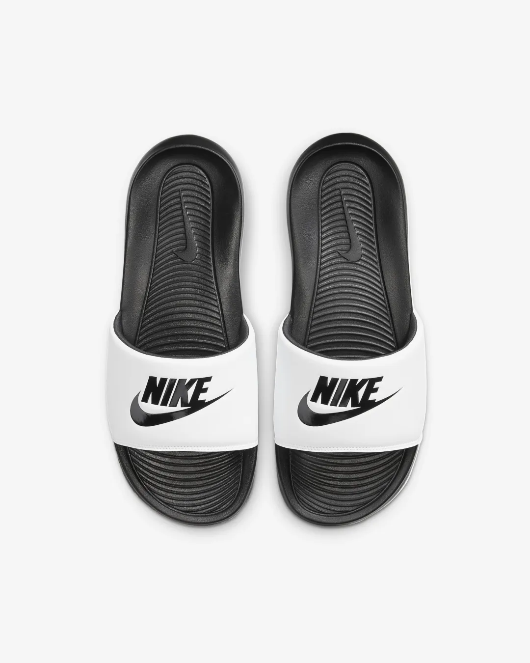 Nike Victori One Slide - White/Black low - maintenance running in the night shoes