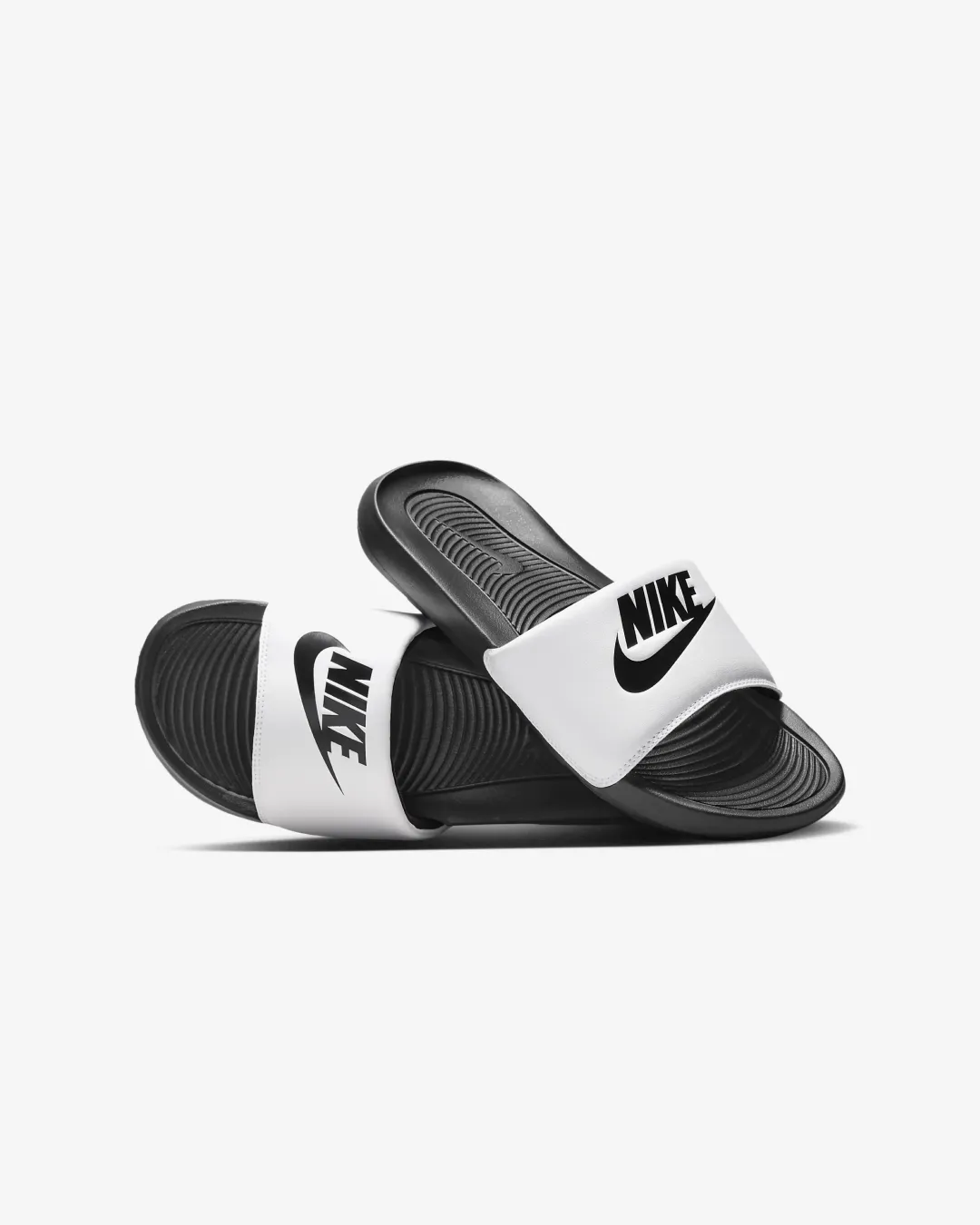 Nike Victori One Slide - White/Black Senior Friendly