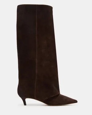 Easy To Clean Waterproof Feature LUCA BROWN SUEDE