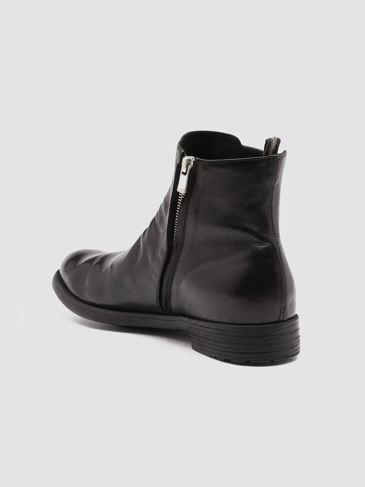 HIVE 036 - Black Leather Ankle Boots Sport Performance Lightweight Construction