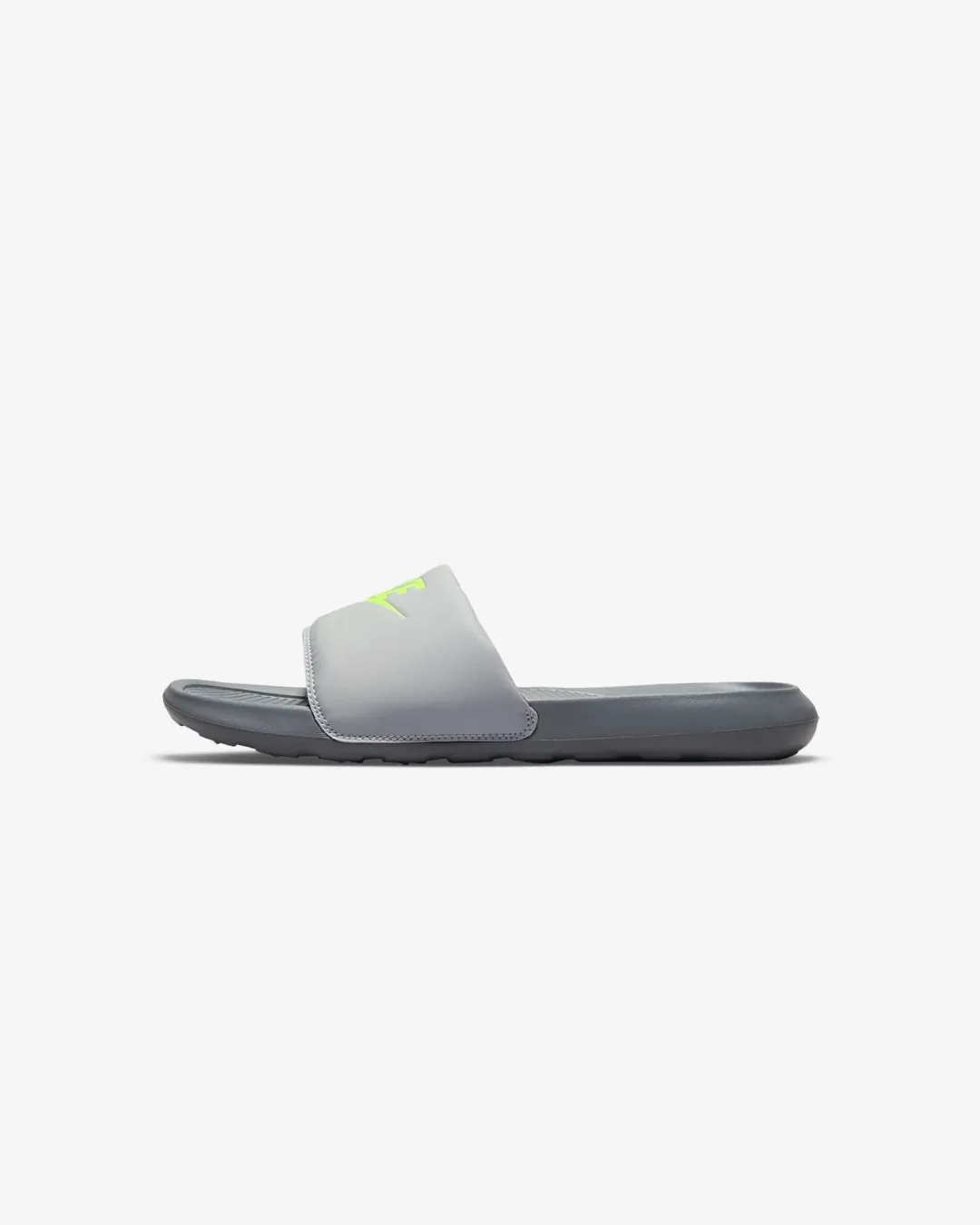 zero - drop running gear versatility - brand shoes Nike Victori One 'Grey Volt' Slides