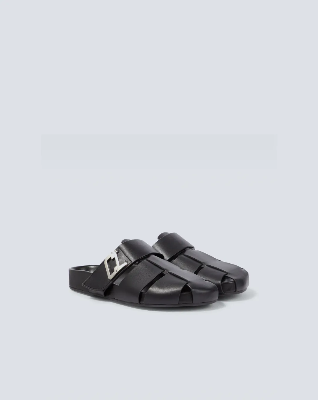 Christian Louboutin Abubizz Leather Slippers arch supports air - cushioned shoes