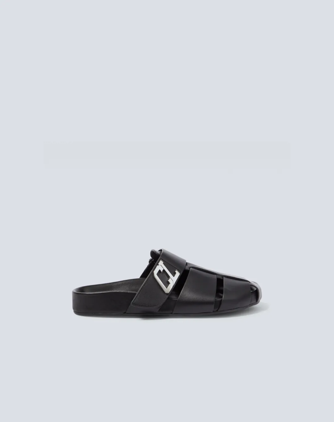 Midfoot Focus Christian Louboutin Abubizz Leather Slippers