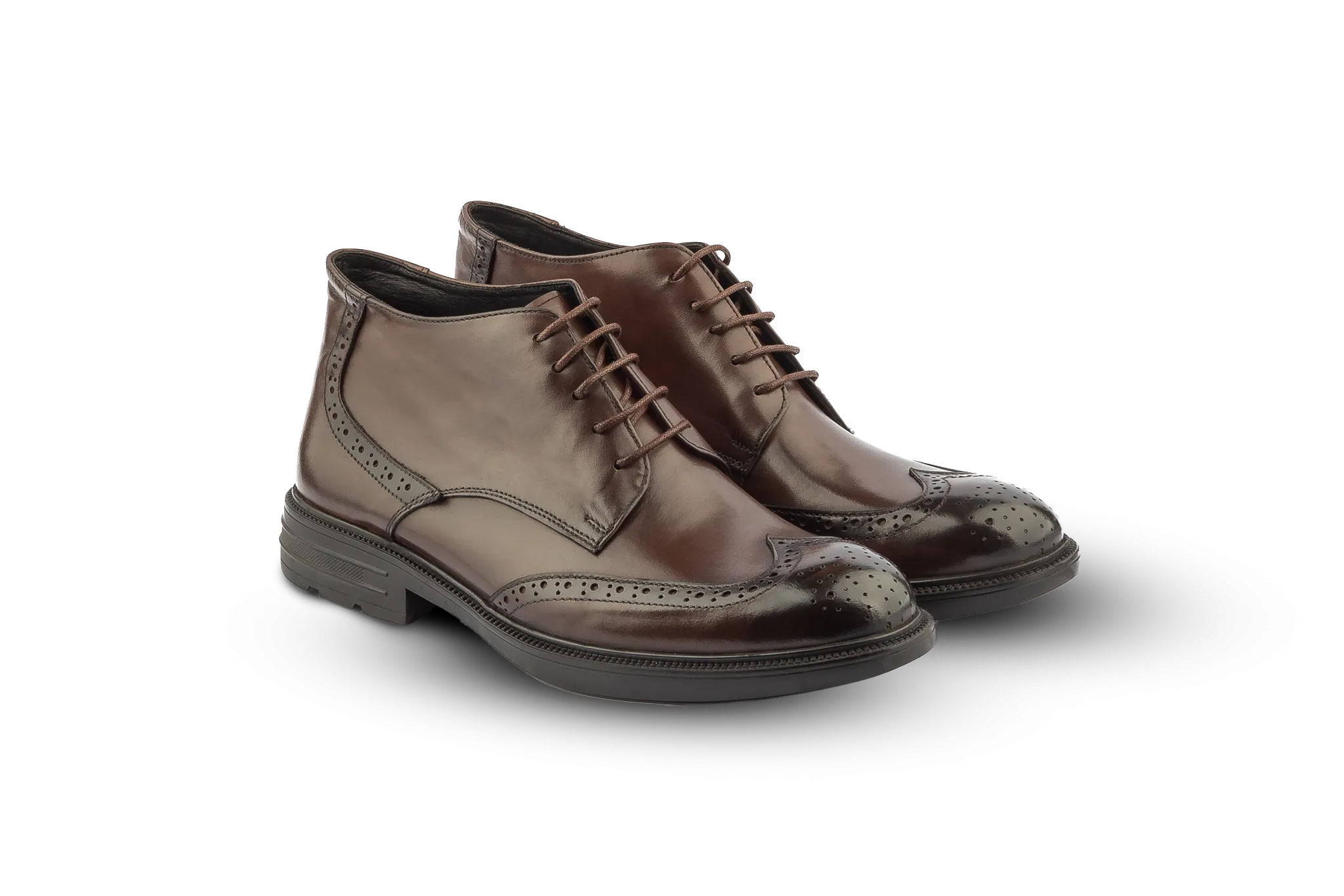 Derby English Boots - Leather action - themed running wear reflective details shoes