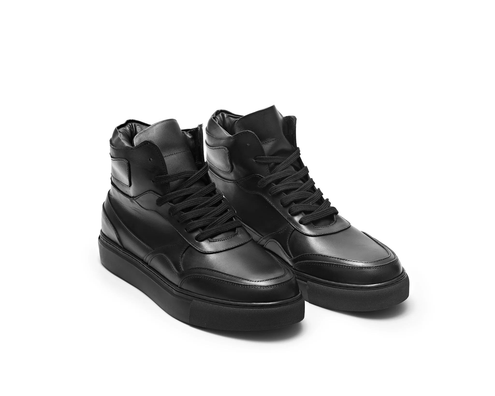 Retro High Top Sneakers running for fun