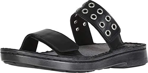 Glam support Padded Arch Alameda Riveted Slide Sandal