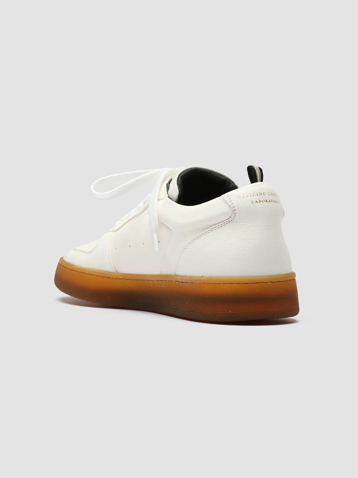 ASSET 001 - White Leather Sneakers Modern Cushioning
