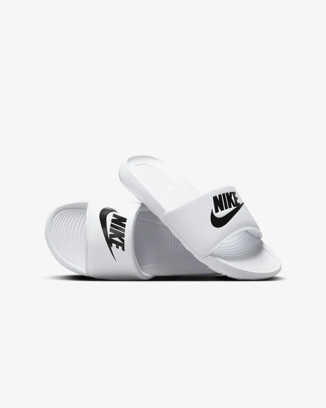 Nike Victori One Slide - White PU - midsole