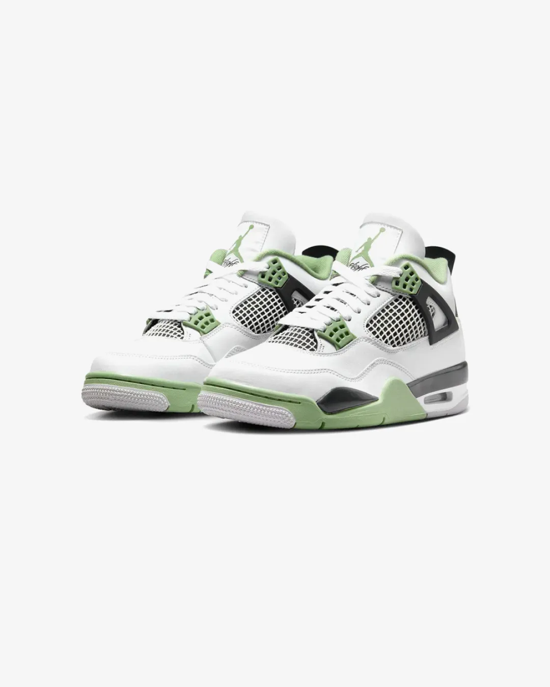 Stackable running in different terrains Air Jordan 4 Retro High 'Seafoam / Oil Green' Sneakers