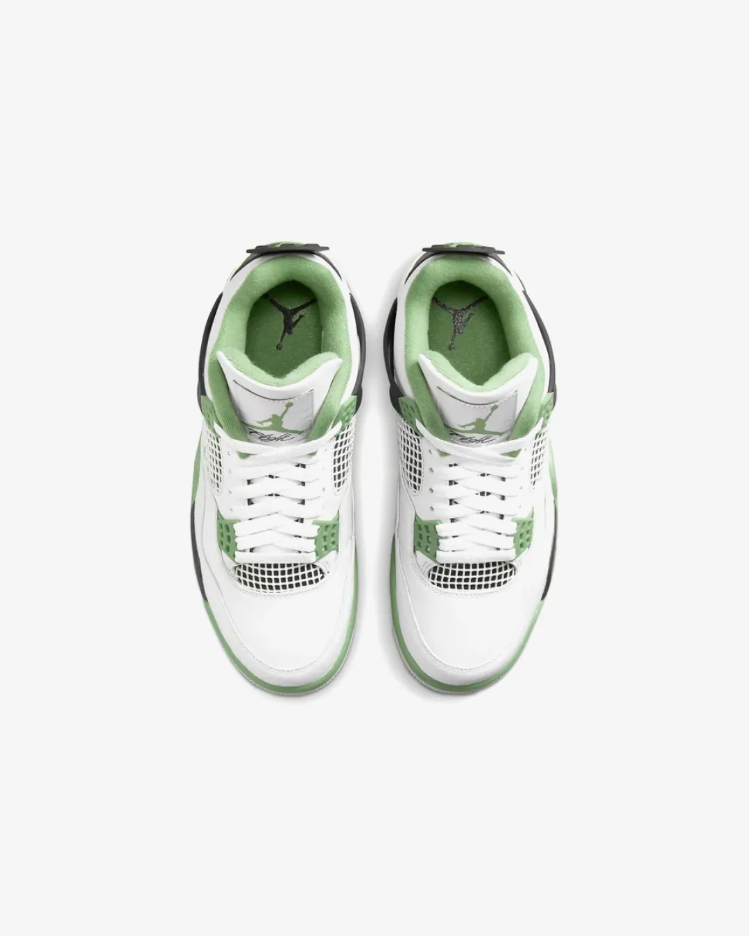 Air Jordan 4 Retro High 'Seafoam / Oil Green' Sneakers Zip Up Elastic