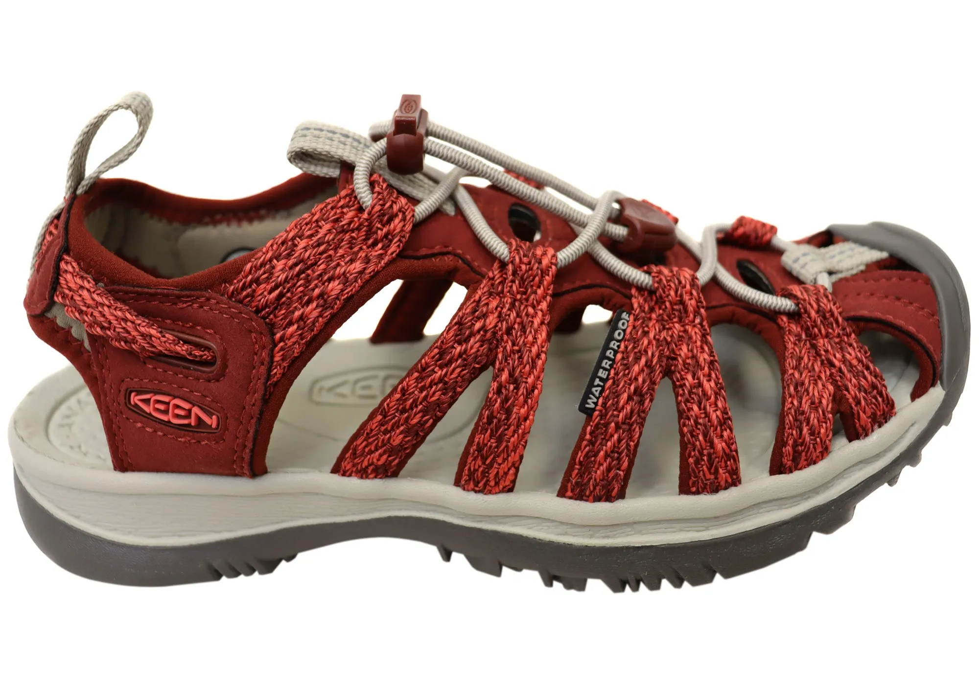 Bright Neon Firm Ground Keen Whisper Womens Comfort Outdoor Sandals