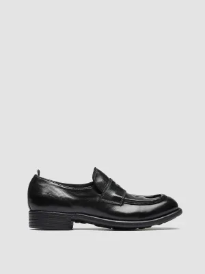 CALIXTE 020 - Black Leather Loafers Toe Clear