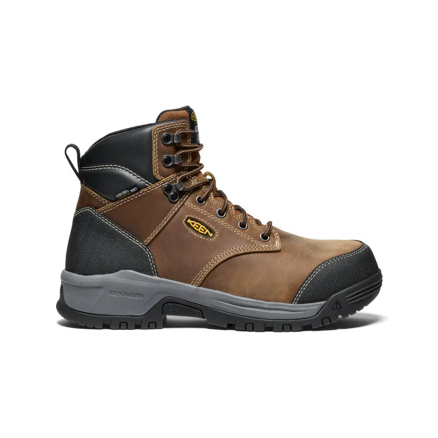 Anti Slip Men's Evanston 6" Waterproof Boot INT MET (Carbon Toe)  |  Bison/Black
