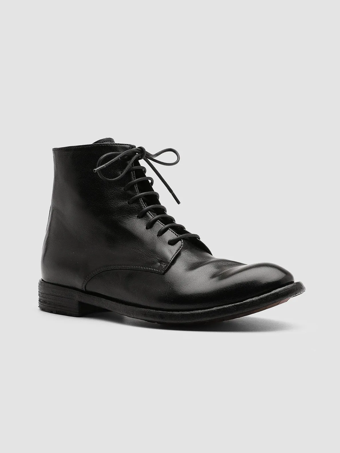 Canvas Soft LEXIKON 123 - Black Zipped Leather Ankle Boots
