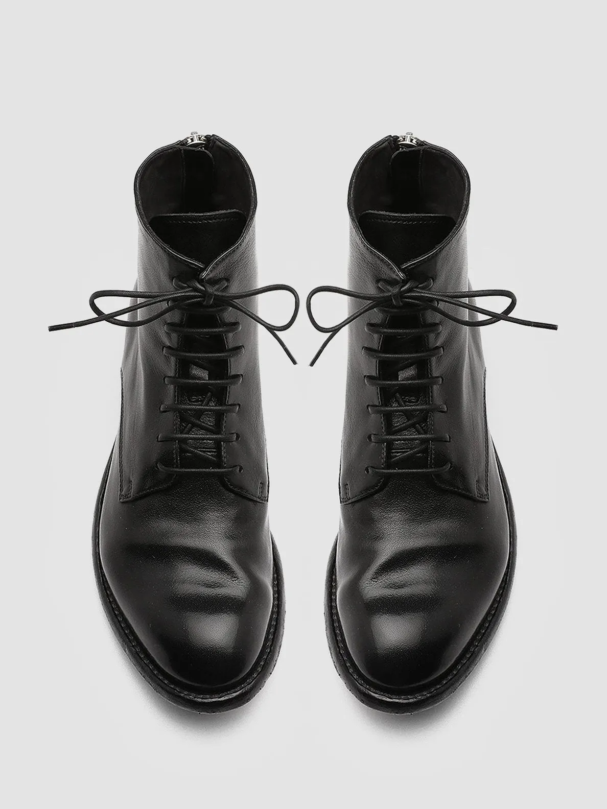 City Tour Active Step LEXIKON 123 - Black Zipped Leather Ankle Boots