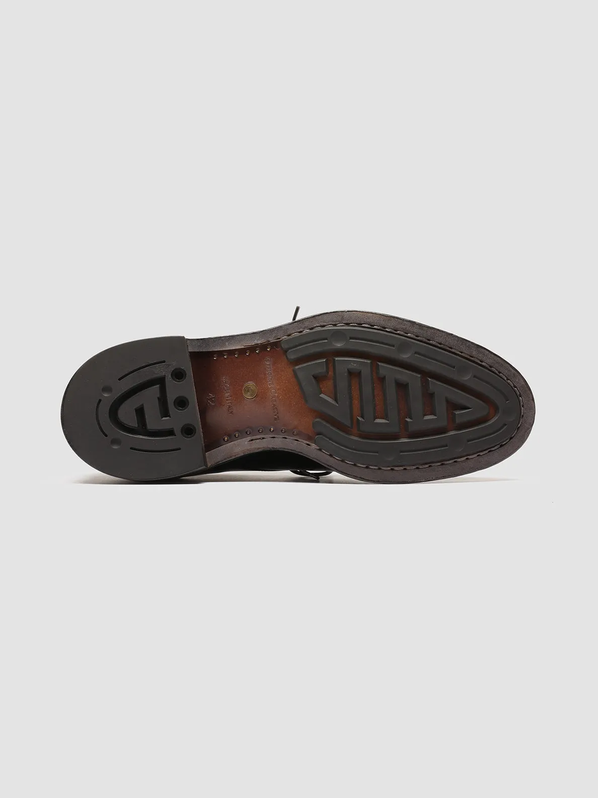 Lightweight Feel Weather Friendly TEMPLE 018 - Black Leather Derby Shoes