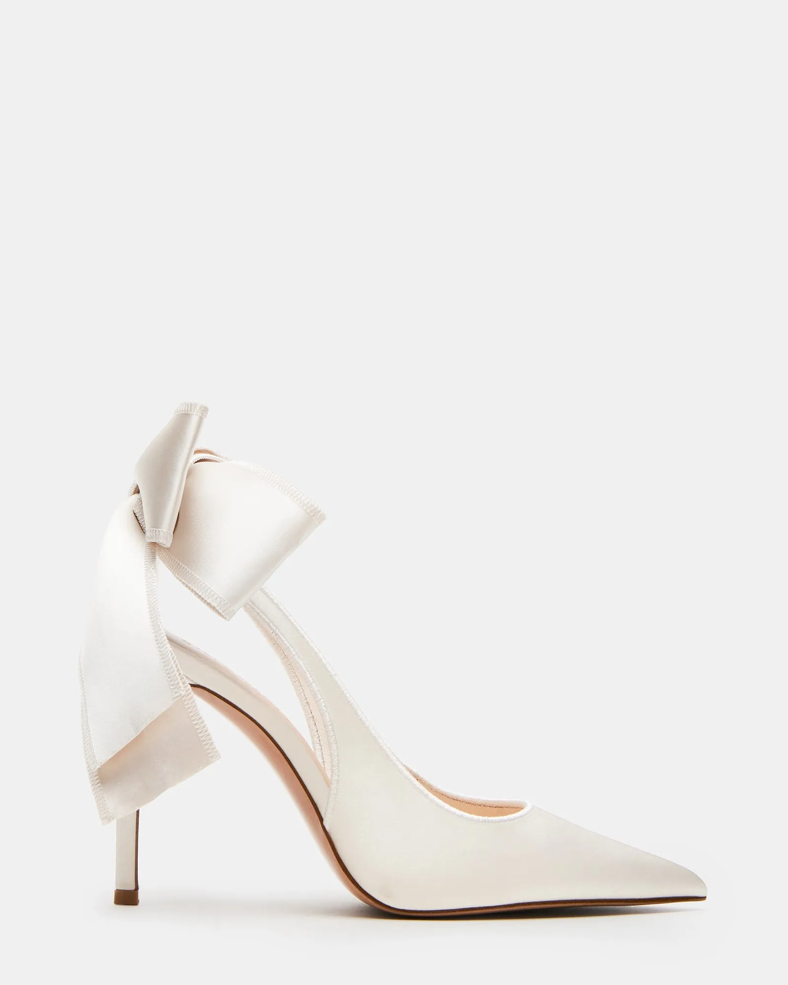 Night Out Heels Open Toe Wedges TEACUP IVORY SATIN