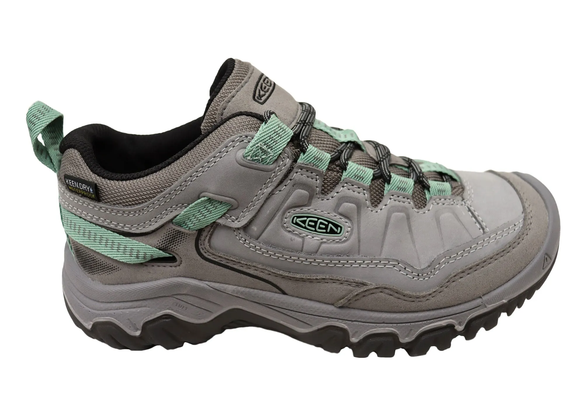Keen Womens Comfortable Targhee IV Waterproof Hiking Shoes White Clean