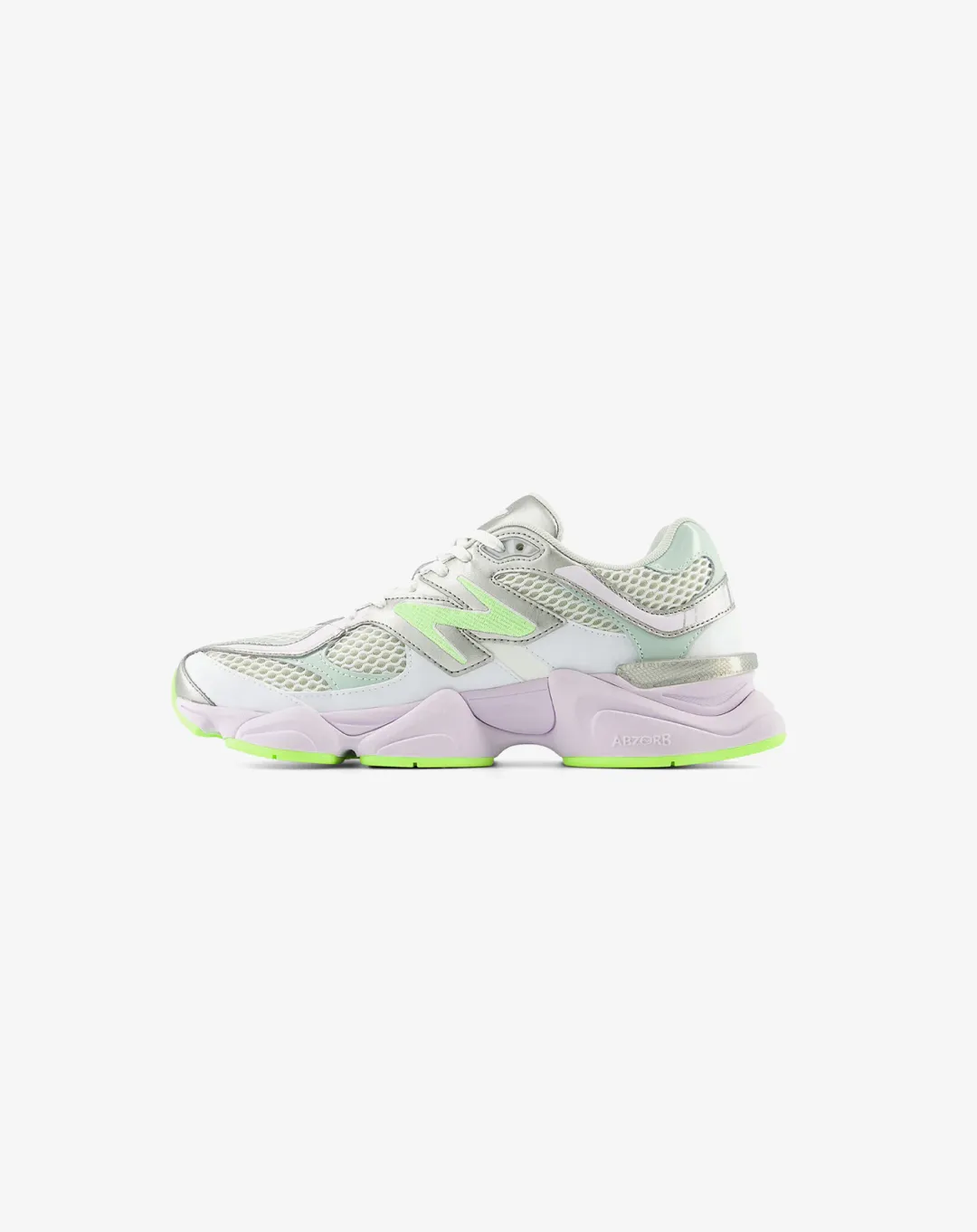 New Balance 9060 White Taro Sneakers Dual Tone