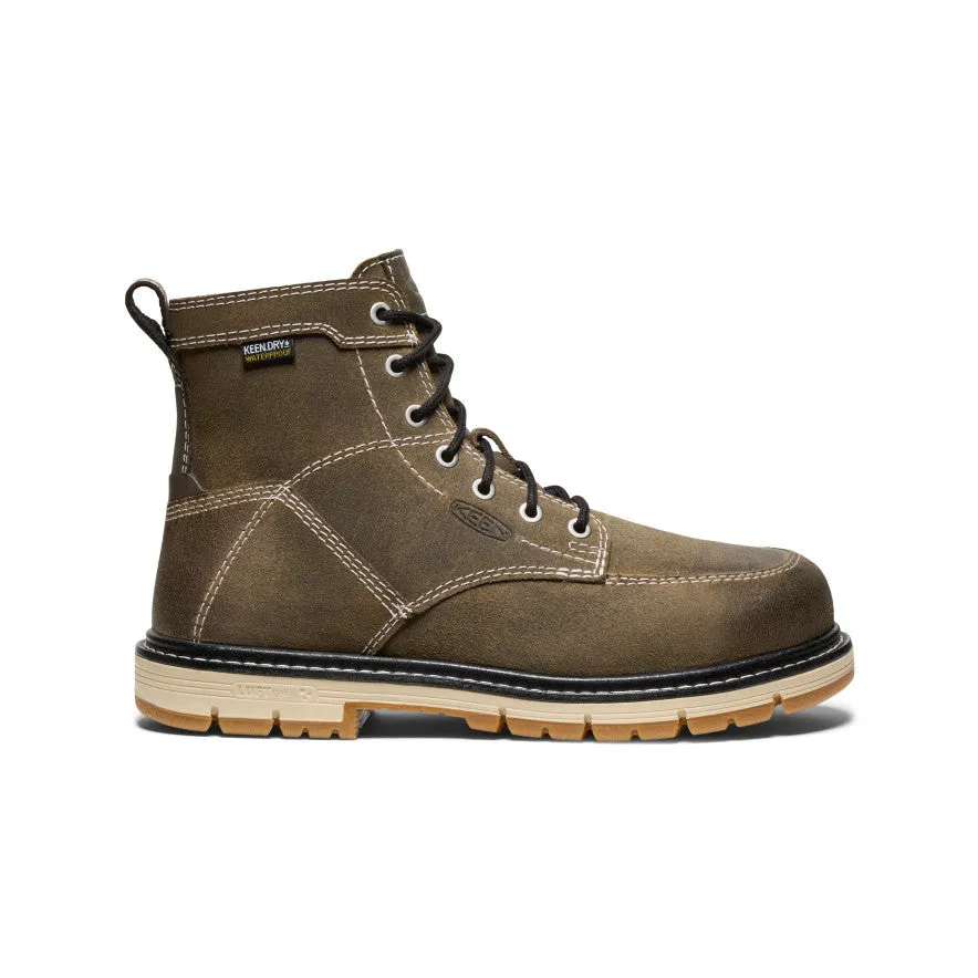 Women's San Jose 6" Waterproof 90?? Heel Boot (Aluminum Toe)  |  Steel Grey/Gum Steel Guard Rugged Walk