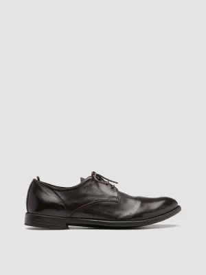 ARC 515 - Brown Leather Derby Shoes Step Ease Polished Shine