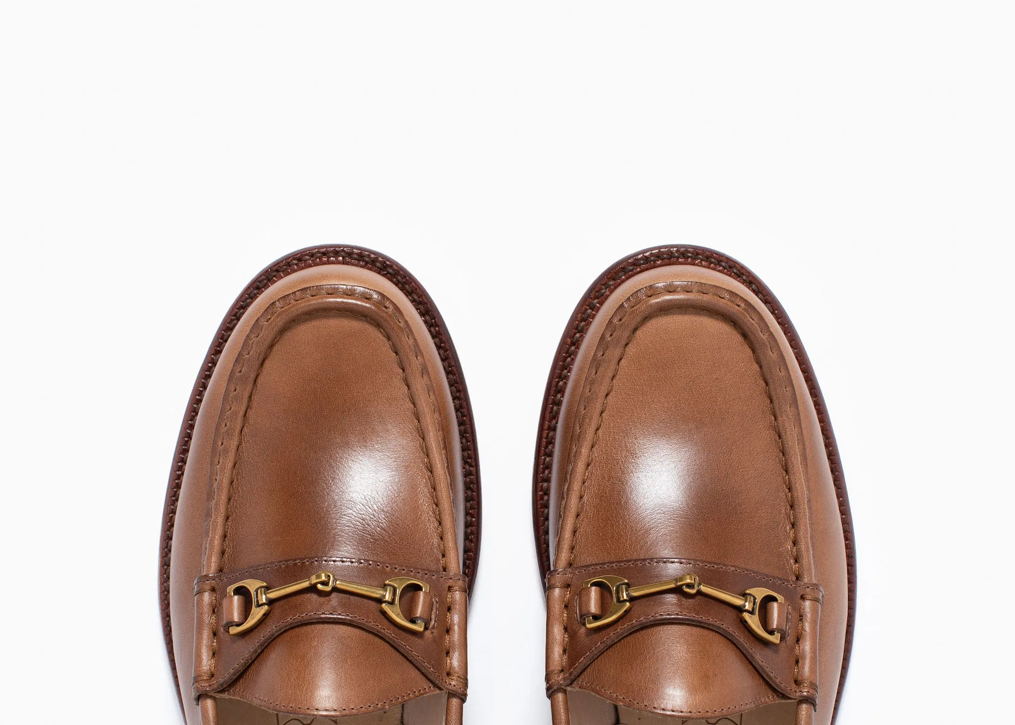 Practical Step Horsebit Loafer Dune Chromexcel