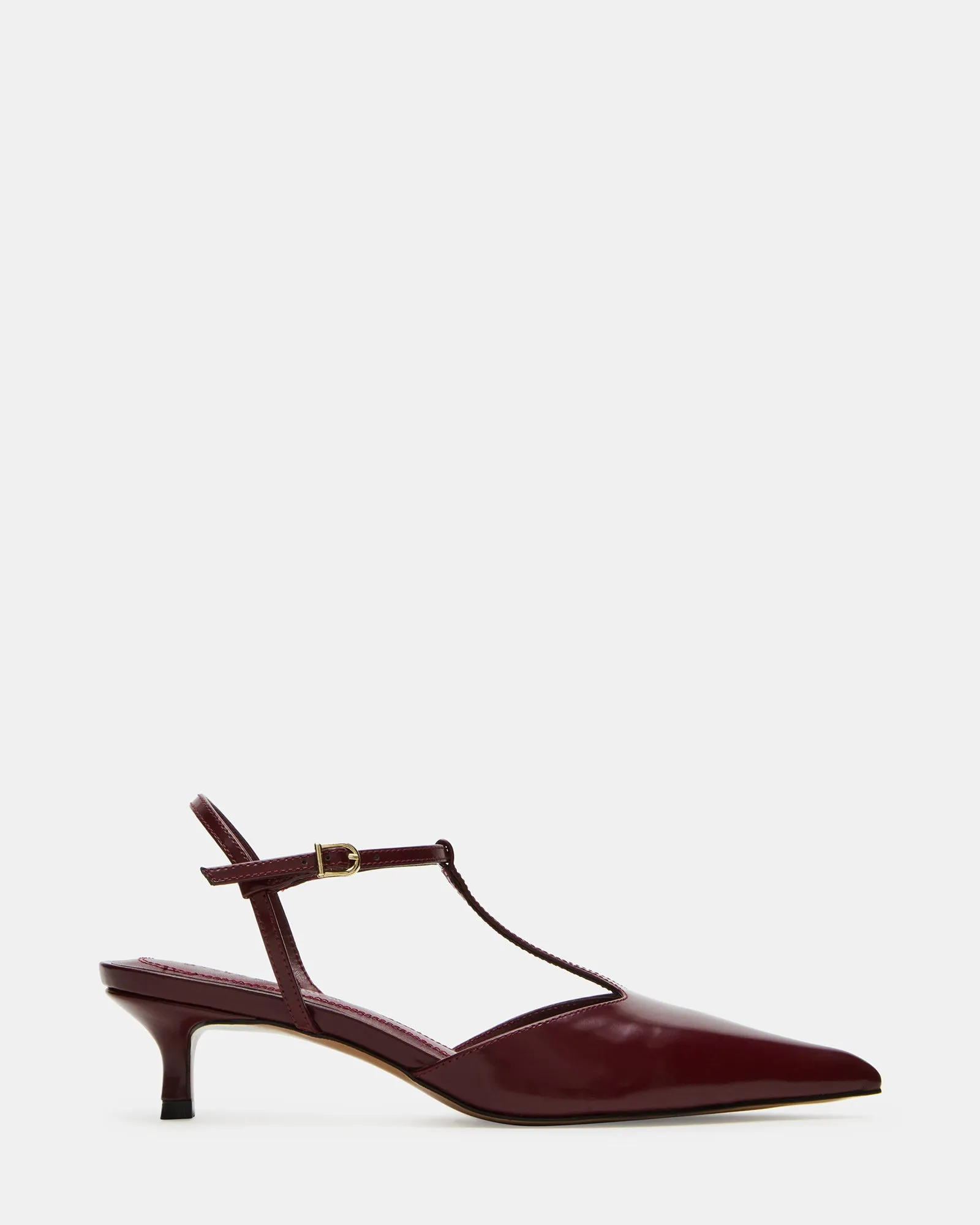 KYRIE WINE LEATHER Luxe Evening Heels Traction pattern