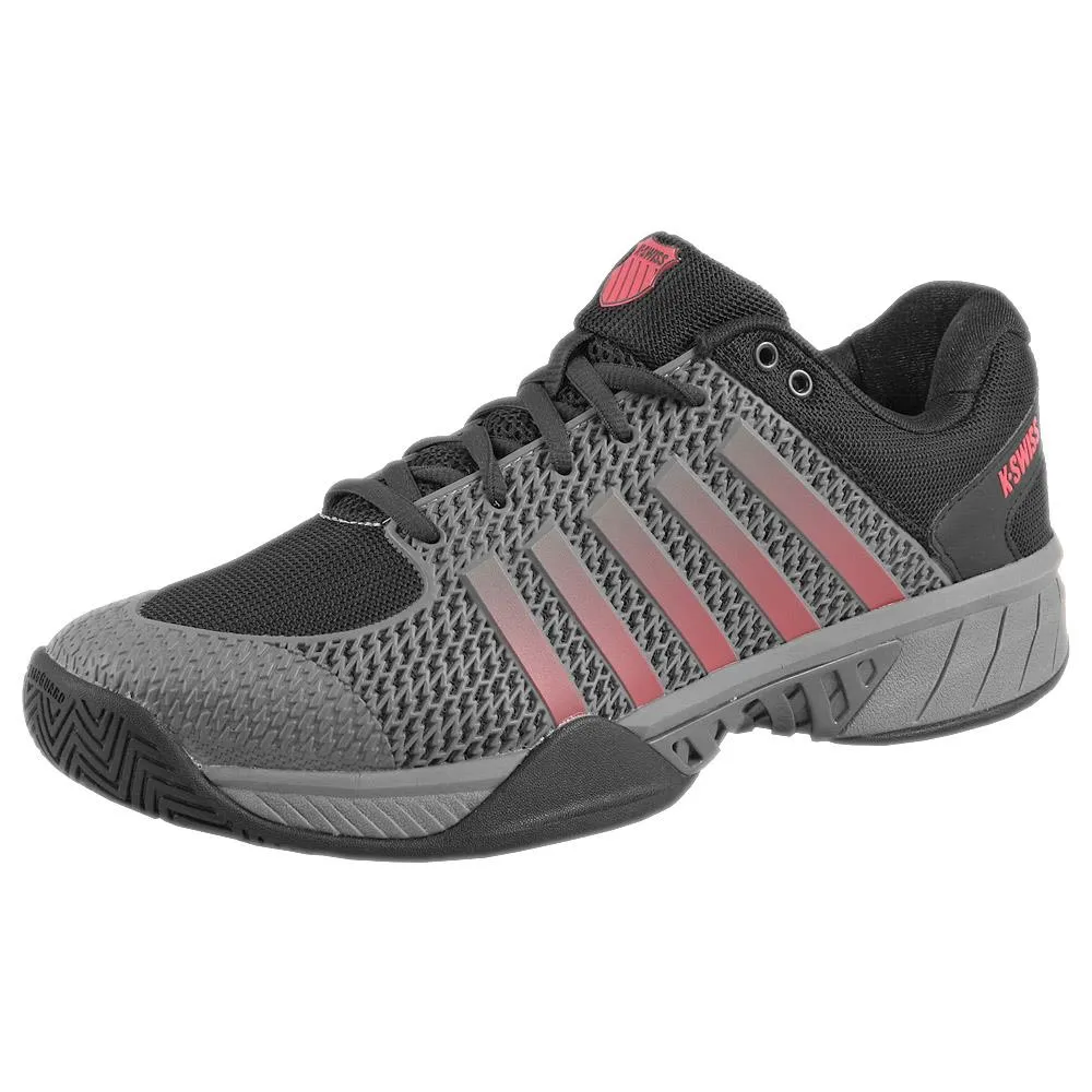 K-Swiss Men's Express Light Pickleball - Jet Black/Spicy Orange Youth Style