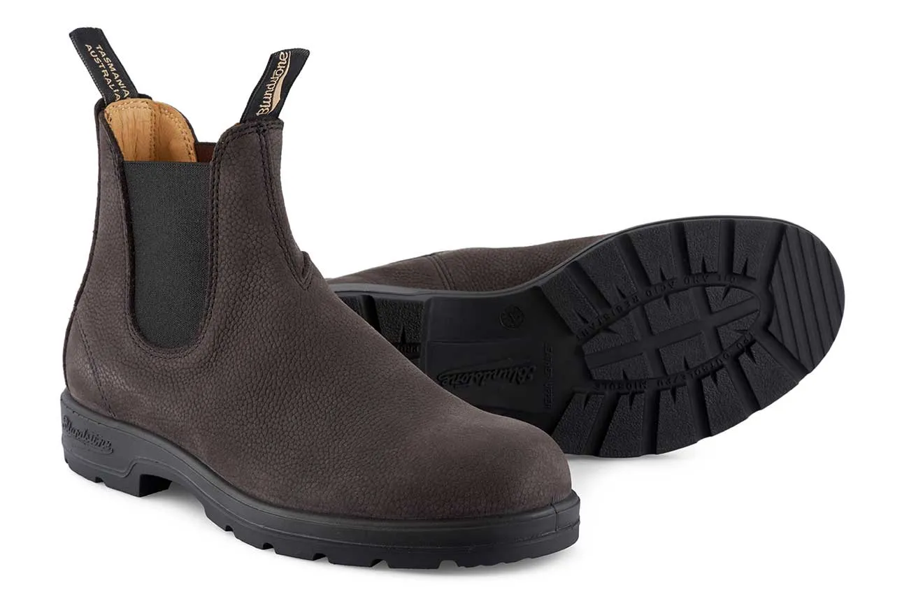 Blundstone #1464 Grey Pebble Velvet Texture