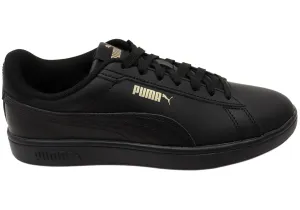 Puma Mens Smash 3.0 L Comfortable Black Lace Up Sneakers Functional Flex