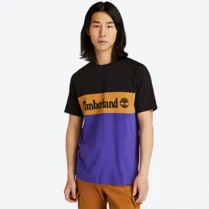 Timberland - Men - Cut & Sew Tee - Purple/Black/Wheat Dual Lined Soft Padding