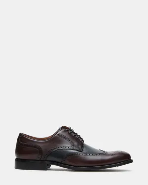 EDREES BURGUNDY MULTI Effortless Leather Slip-ons Versatile Padding