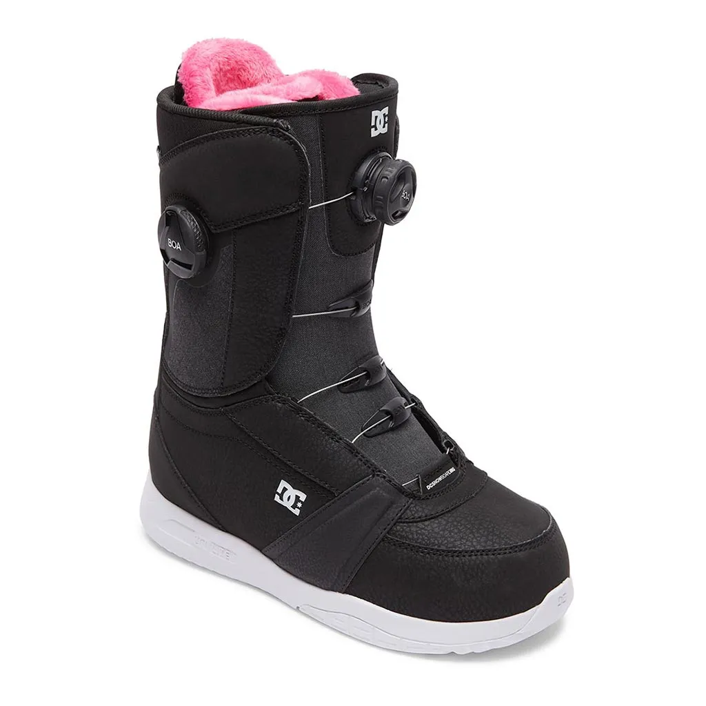 DC 2023 Womens Lotus Boots - Black/Black/White Snow Trekking
