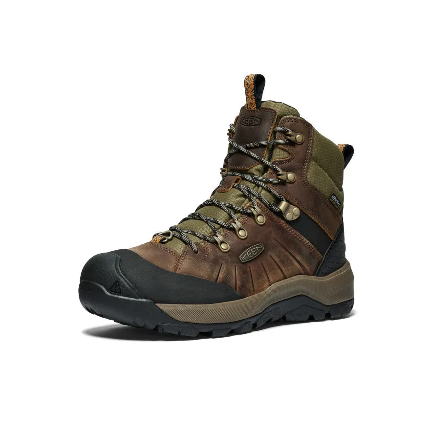Long Lasting Smooth Form Men's Revel IV Polar Waterproof Boot  |  Bison/Orange Pepper