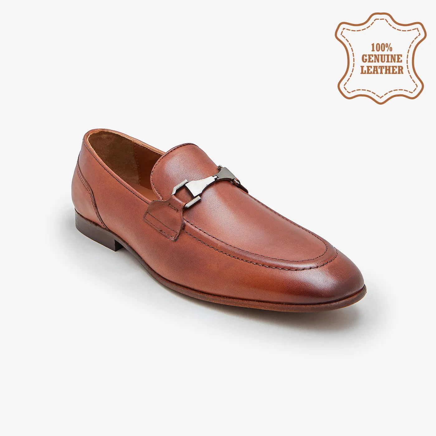 Sleek Modern Finish Weekend Walks Men's Luxurious Leather Formals